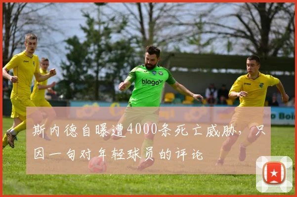 斯内德自曝遭4000条死亡威胁，只因一句对年轻球员的评论