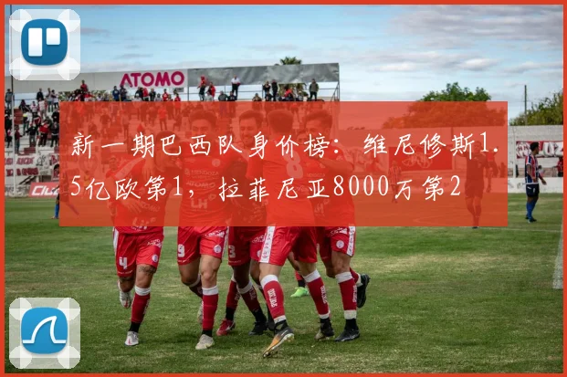 新一期巴西队身价榜：维尼修斯1.5亿欧第1，拉菲尼亚8000万第2